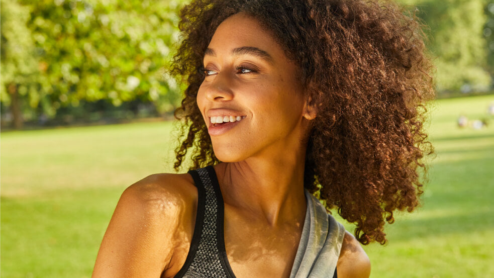 Woman with nice skin