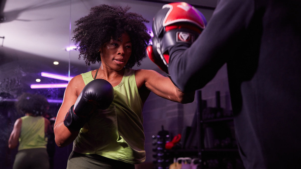 woman boxing